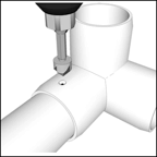 countersink pvc pipe