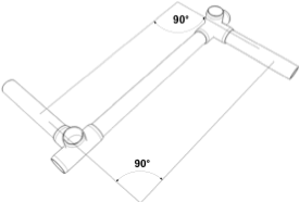 PVC check for square PVC check for square