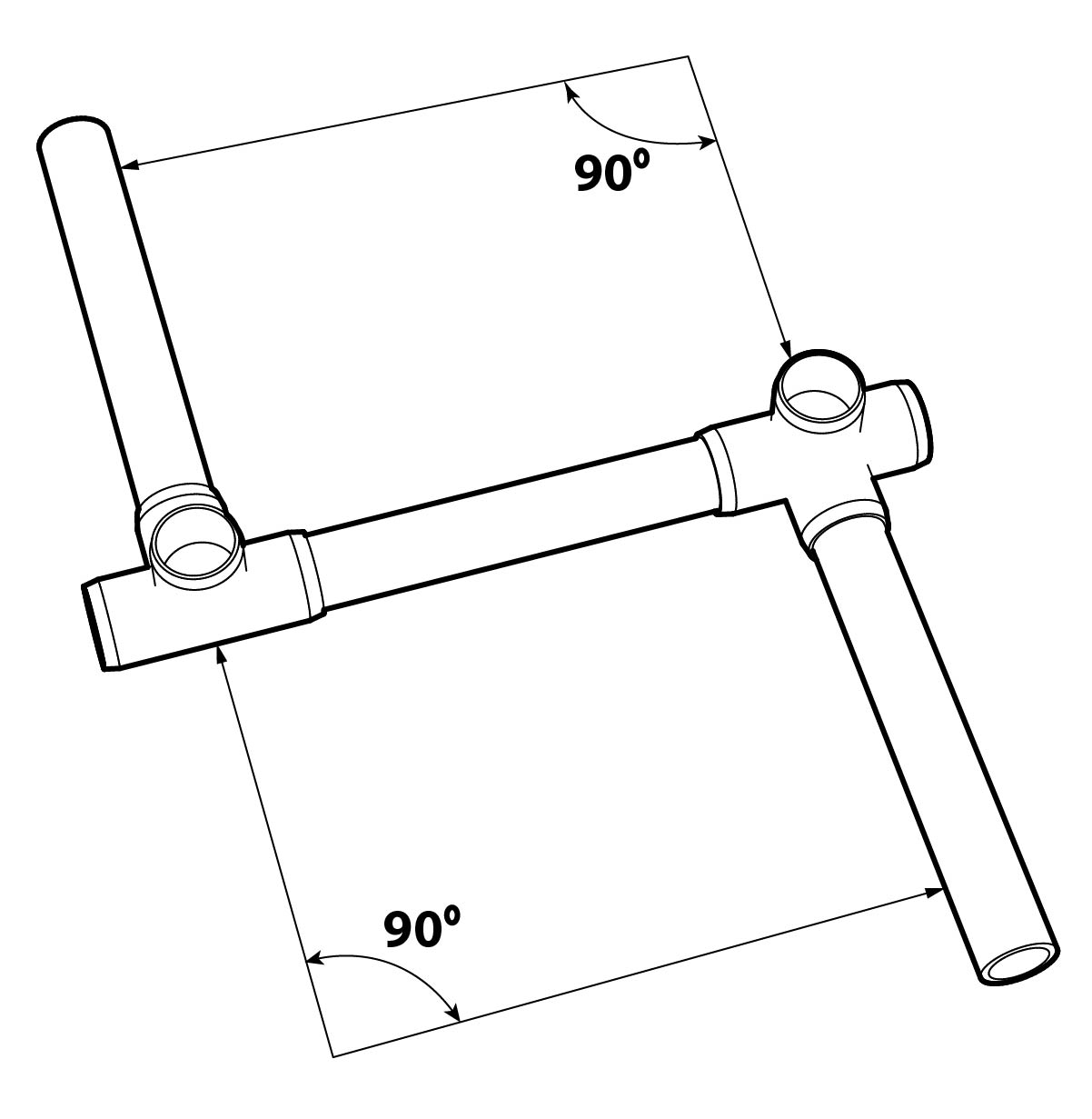 PVC check for square