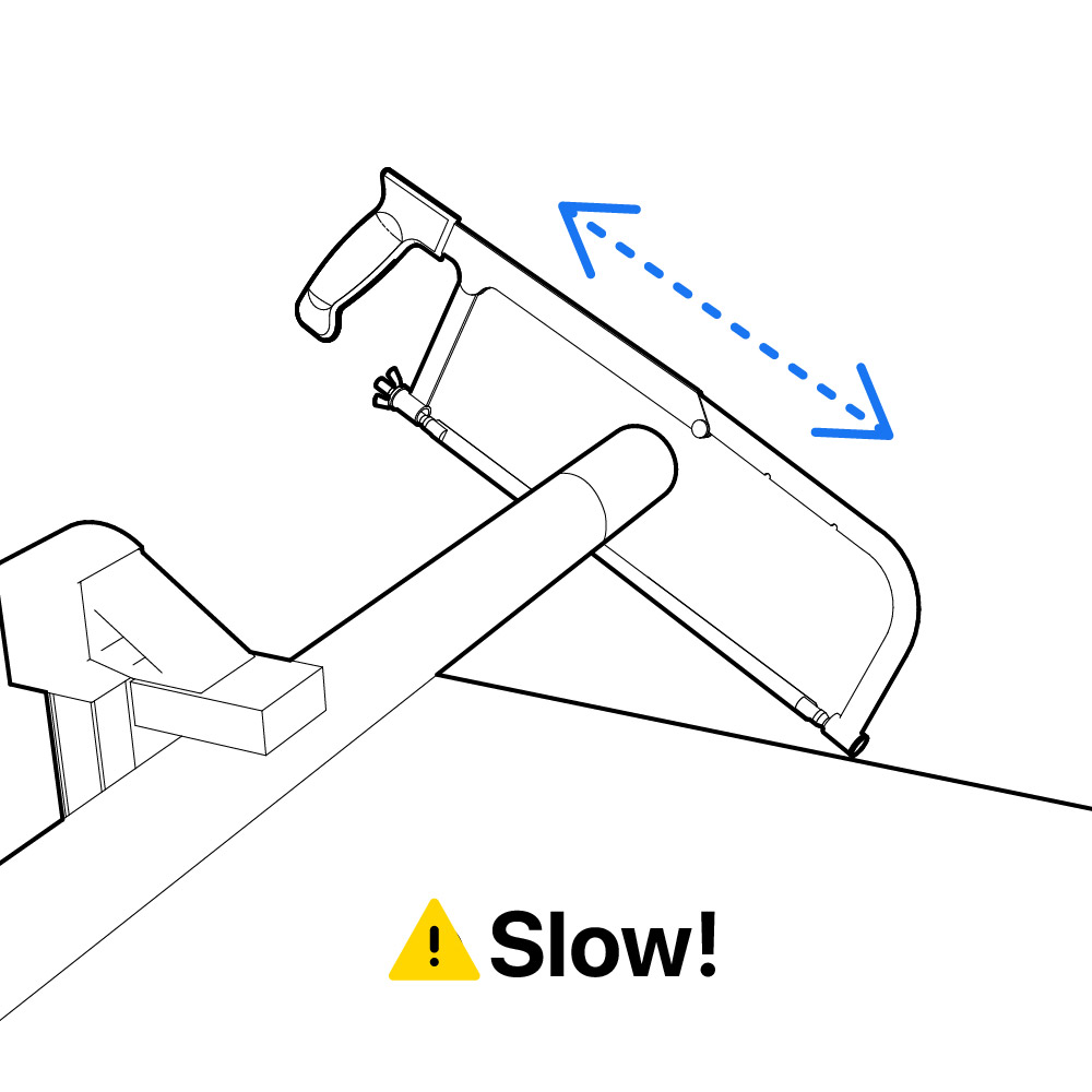 Prevent Blowout Hacksaw PVC