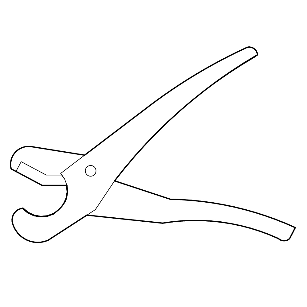 Scissors Cut Plastic Pipe, Plastic Cutter Tool Plumbing