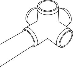 PVC 5-Way Cross