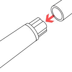 Insert second half PVC Coupling