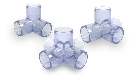 clear pvc fittings