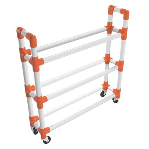 Pvc Athletic Ball Storage Cart Formufit